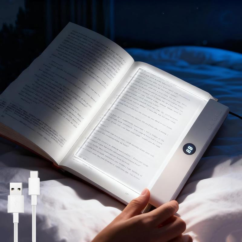 Illuminate Your Night Reading with Our Rechargeable LED Book Light – Dimmable, Timer-Enabled, and Perfect for Book Lovers!