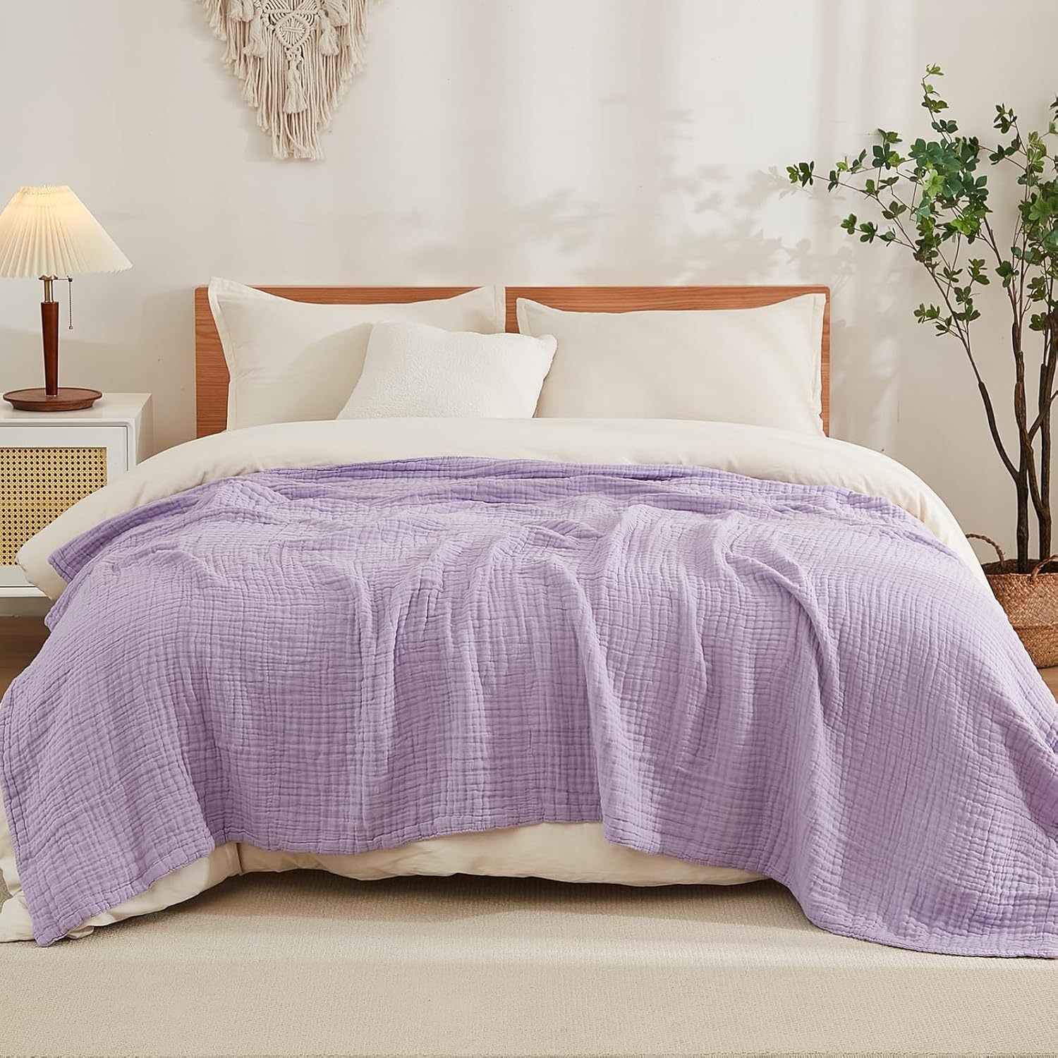 6-Layer Cotton Gauze Blanket — Lightweight, Breathable, All-Season Comfort