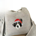 Custom Pet Portrait Embroidery Hoodie — Personalized, Minimal, Soft Fit