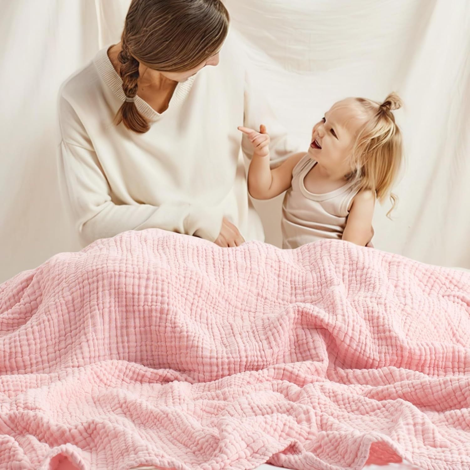 6-Layer Cotton Gauze Blanket — Lightweight, Breathable, All-Season Comfort