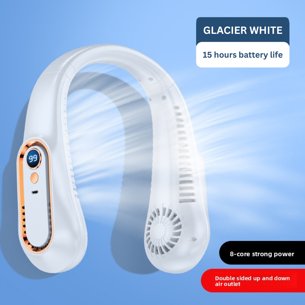 ChillFlow™ 360° Cooling Neck Fan - USB Rechargeable Wearable Fan